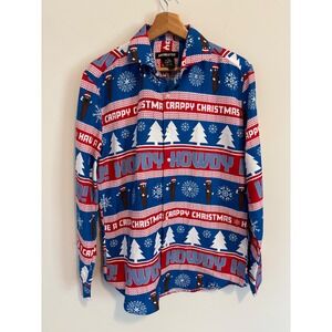 Suitmeister South Park Mr Hankey Crappy Christmas Shirt Mens Medium NWT Blue Red